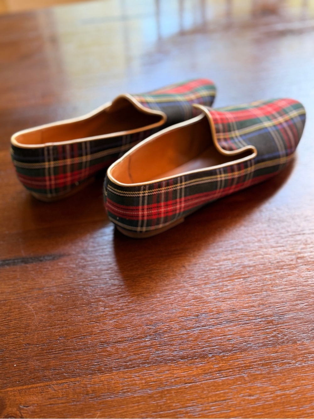 J Crew Women’s Tartan Plaid Slip-On Loafers - Picture 3 of 5